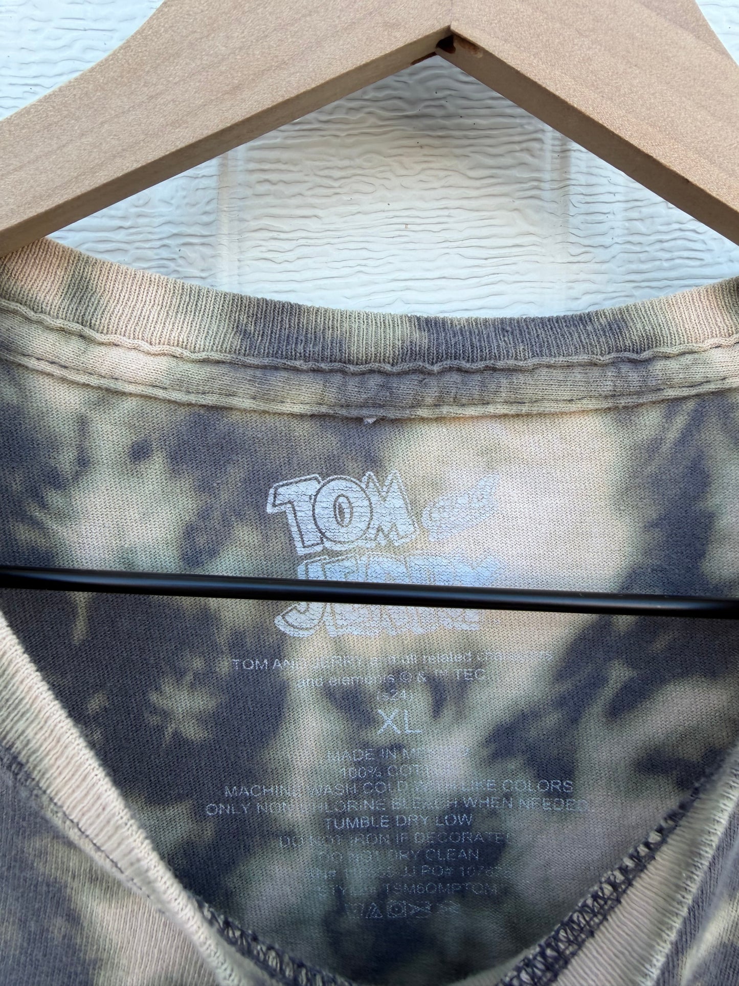 Tom & Jerry Bleach Dye Tee - XL