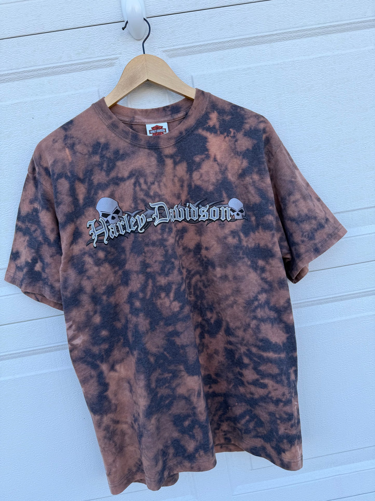 2004 Harley Bleach Dye Tee - L