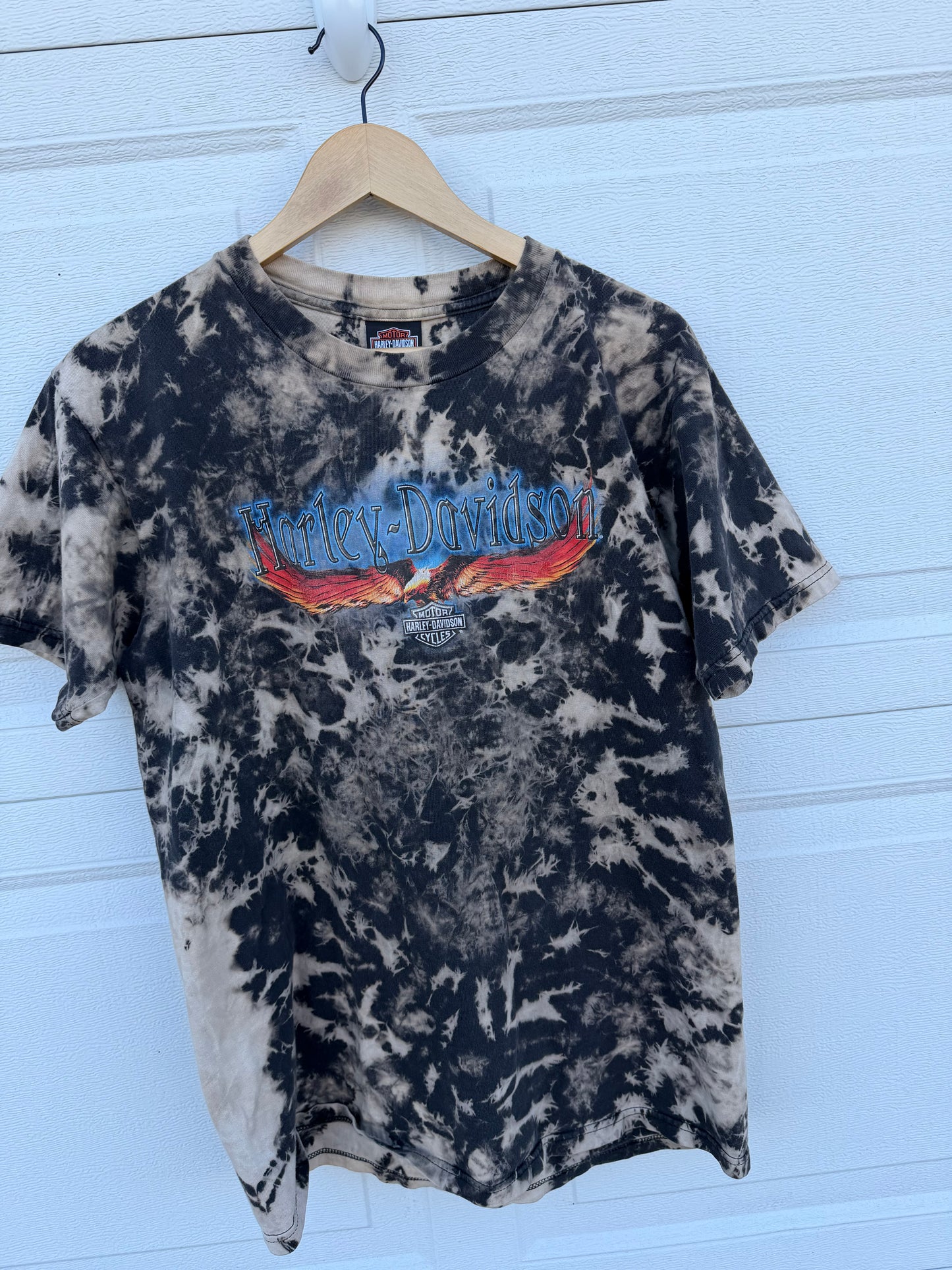 2003 Harley Bleach Dye Tee - L