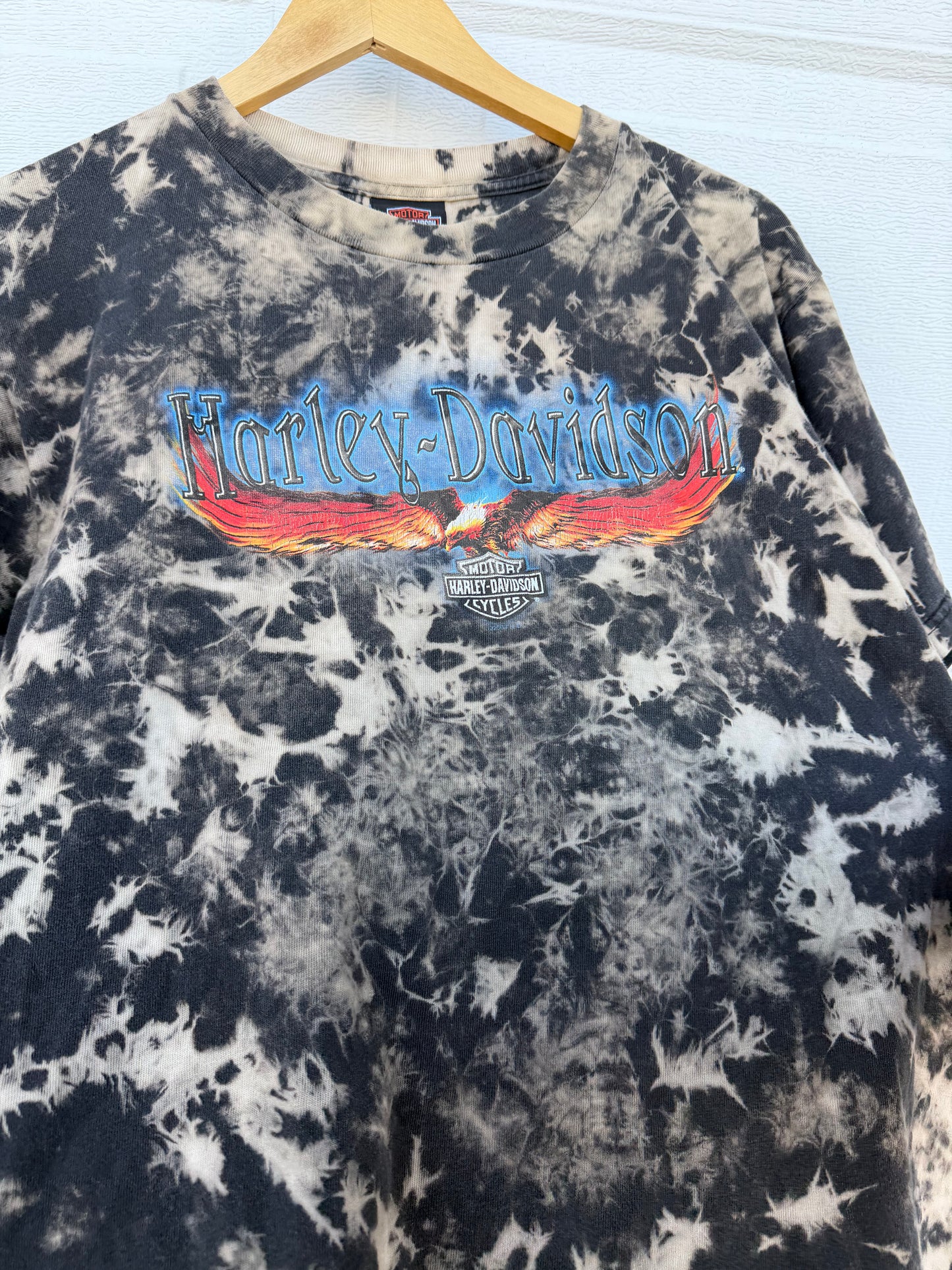 2003 Harley Bleach Dye Tee - L