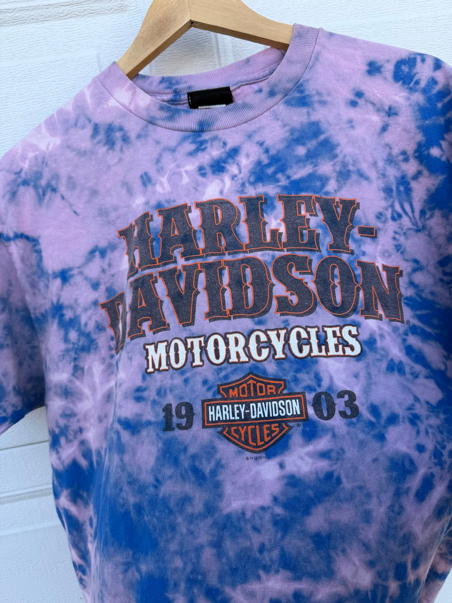 2014 Harley Bleach Dye Tee - L