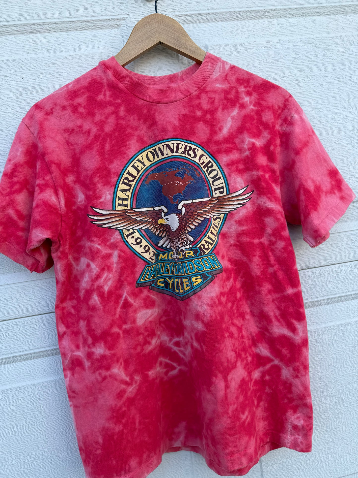 1992 Harley Bleach Dye Tee - S/M