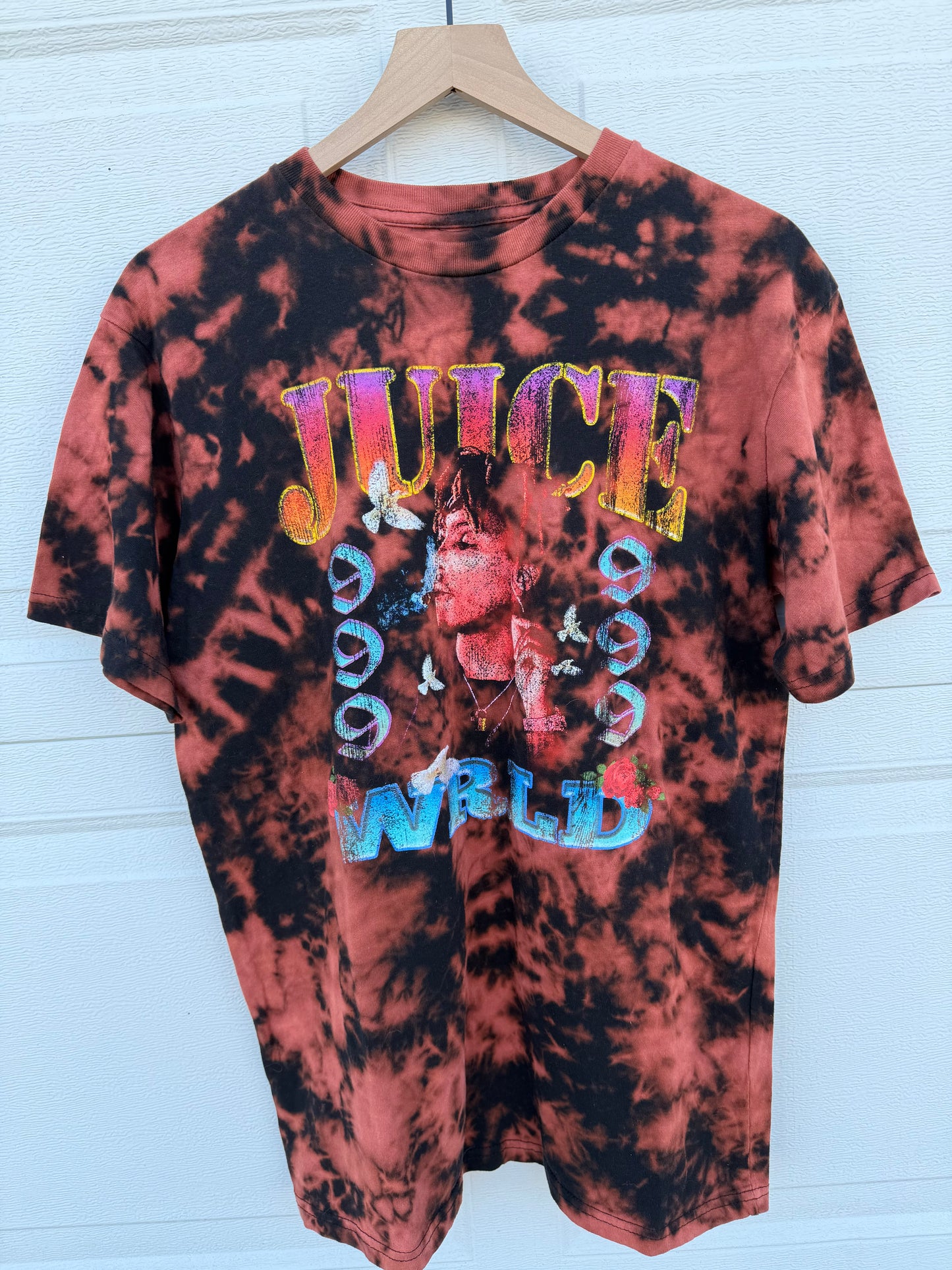 Juice Wrld Bleach Dye Tee - L