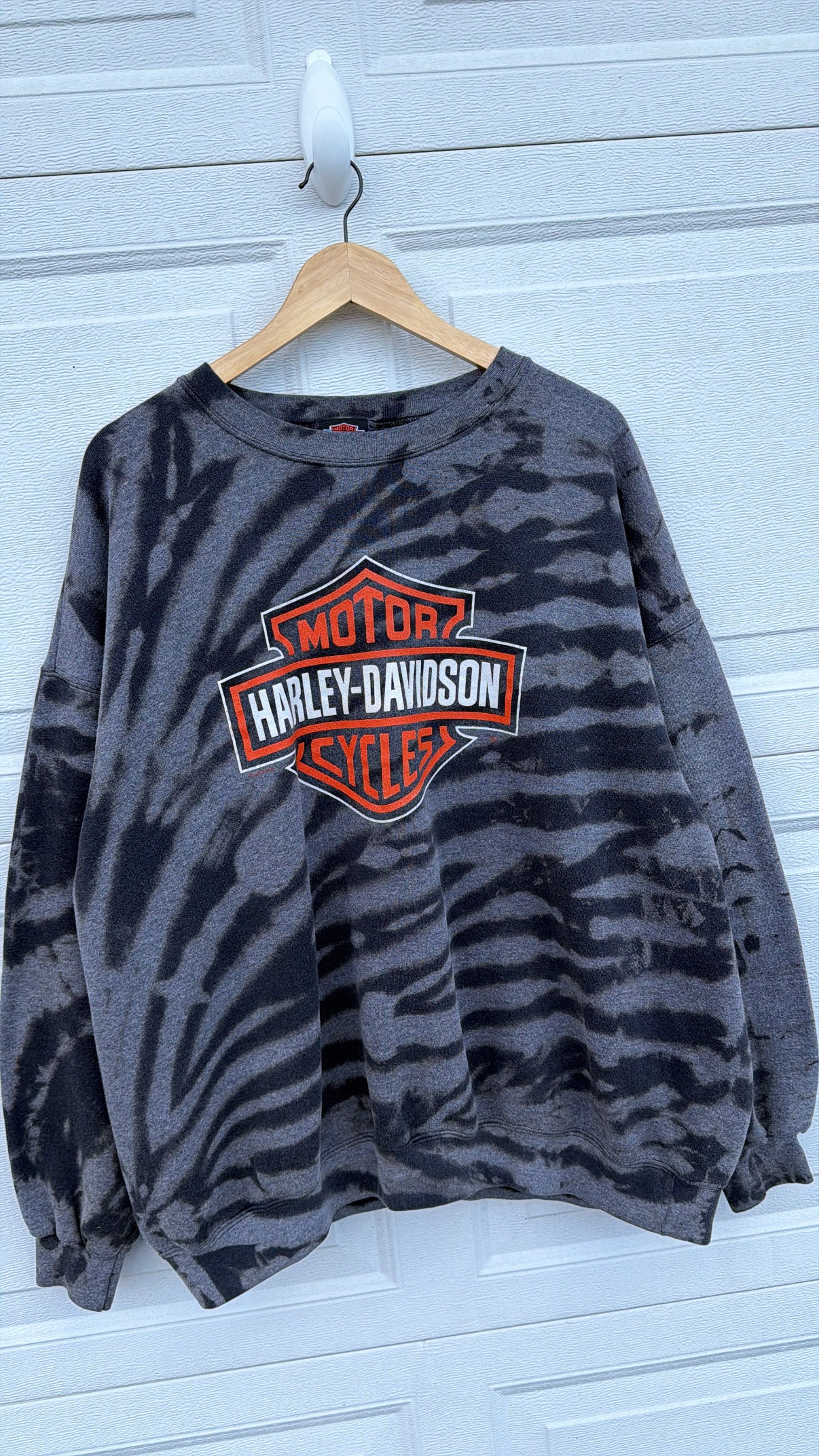 2000 Harley Bleach Dye Crewneck - XL