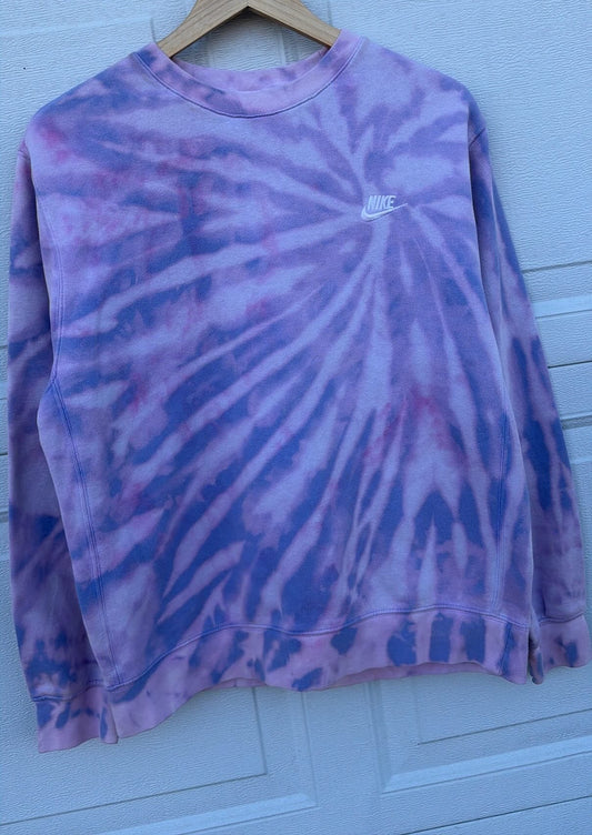 Nike Cotton Candy Bleach Dye Crewneck - M