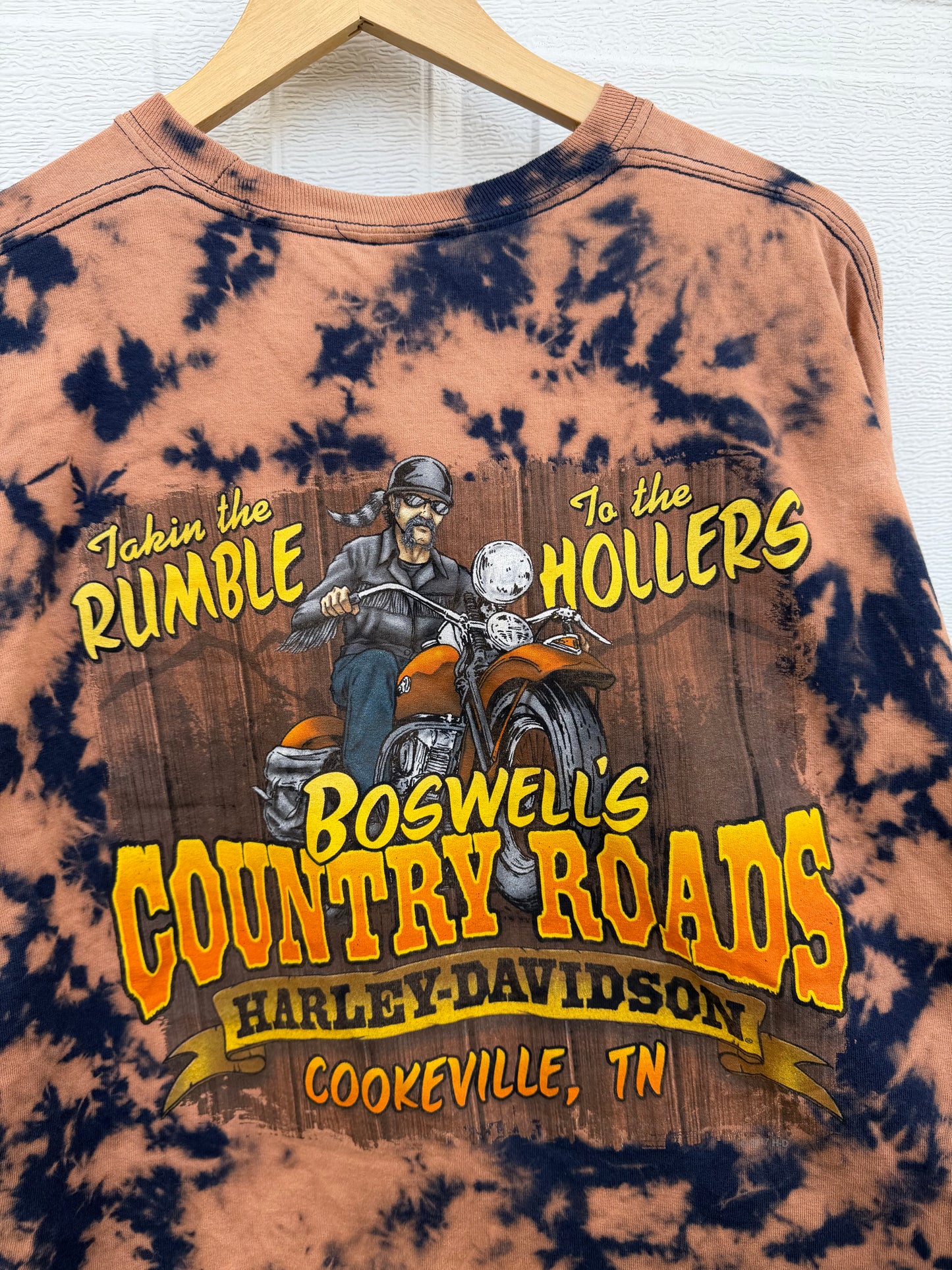 2017 Harley Pocket Bleach Dye Long Sleeve - XXL