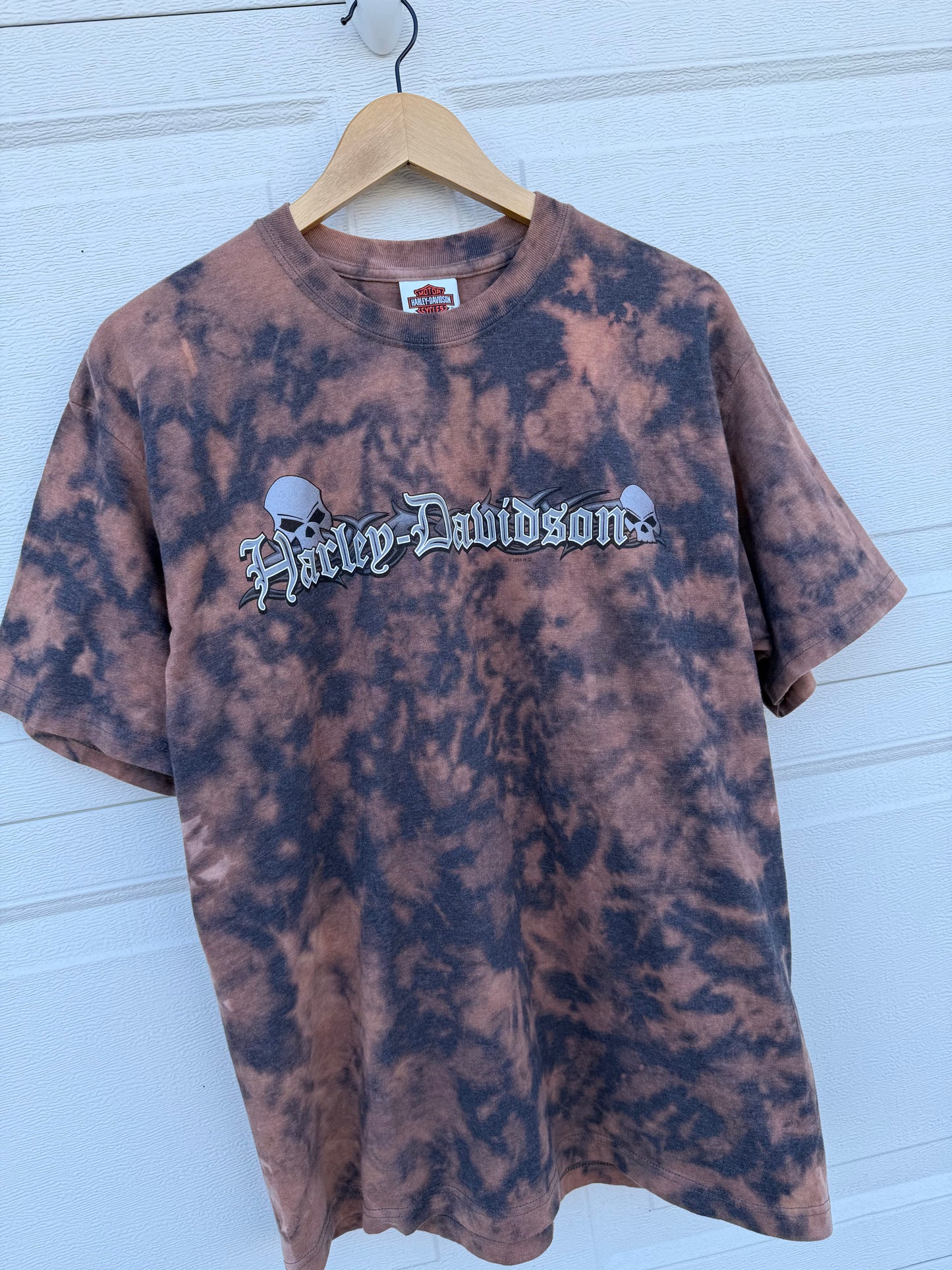 2004 Harley Bleach Dye Tee - L