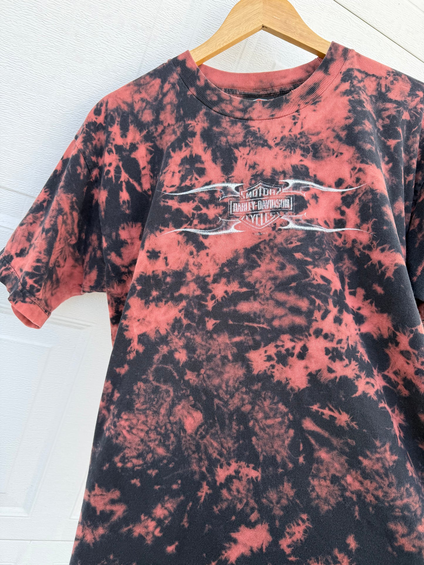 2004 Harley Bleach Dye Tee - L
