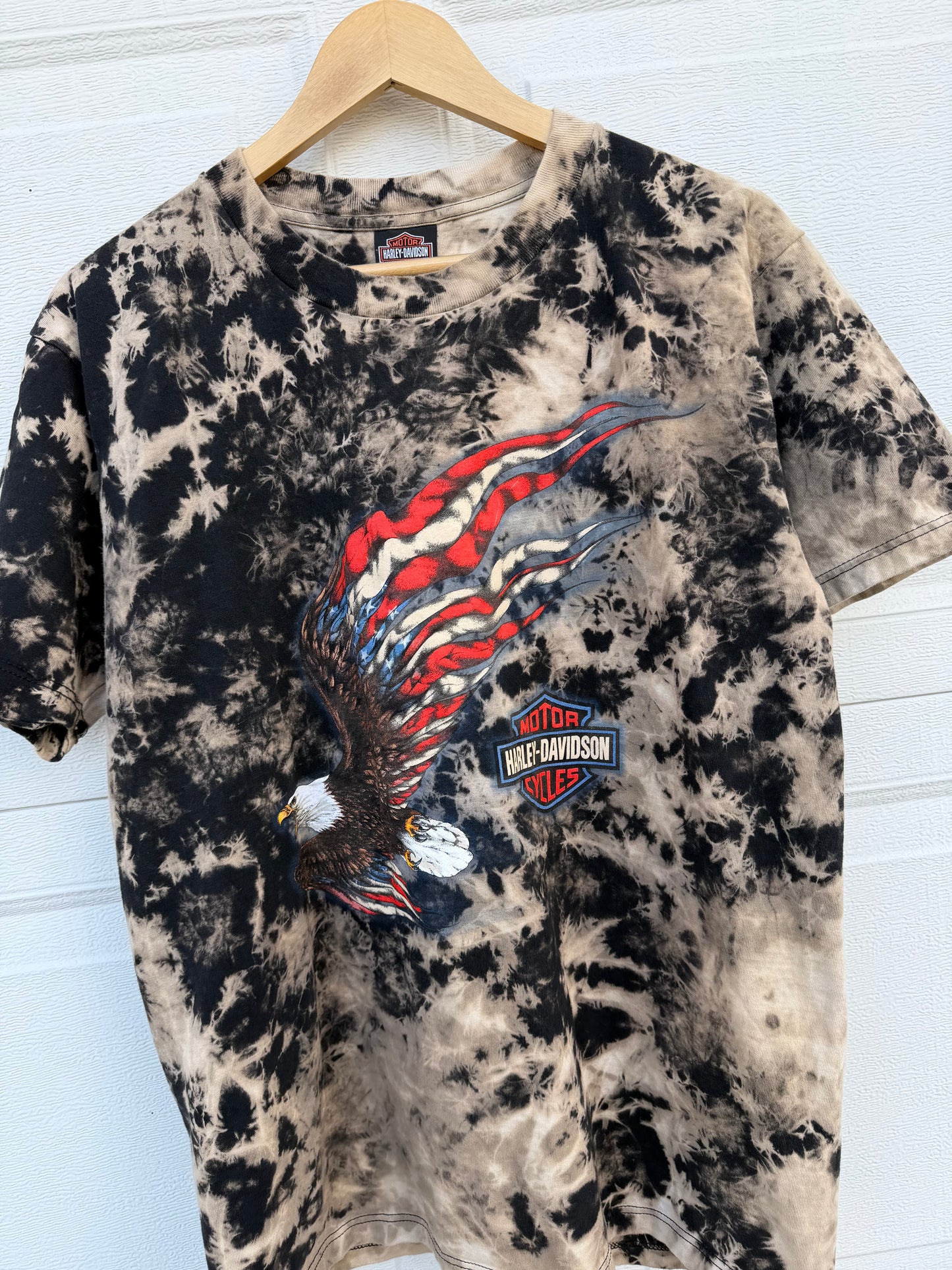 2003 Harley Bleach Dye Tee - L