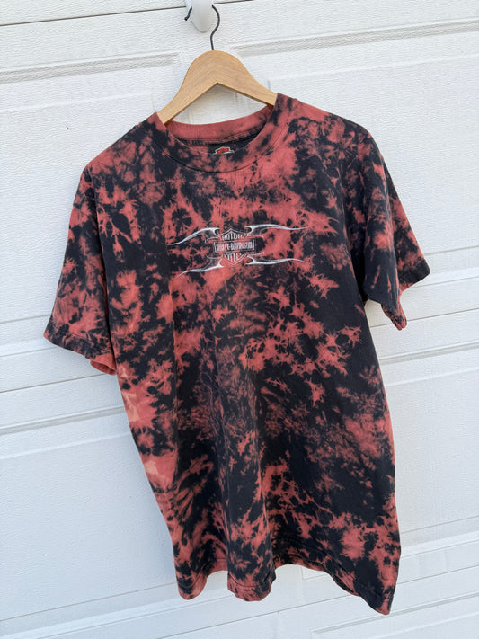 2004 Harley Bleach Dye Tee - L